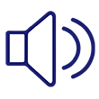 Audio icon for sensory branding.