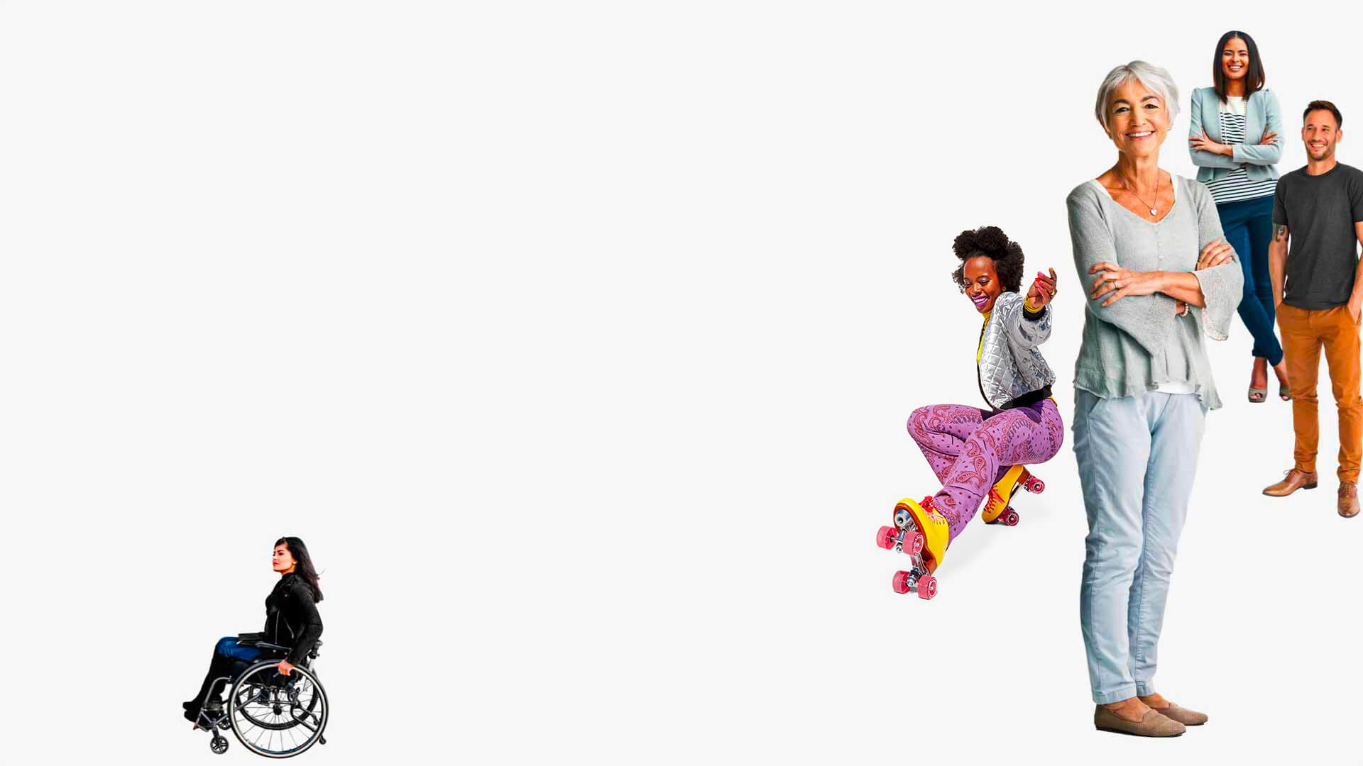 Several people posing