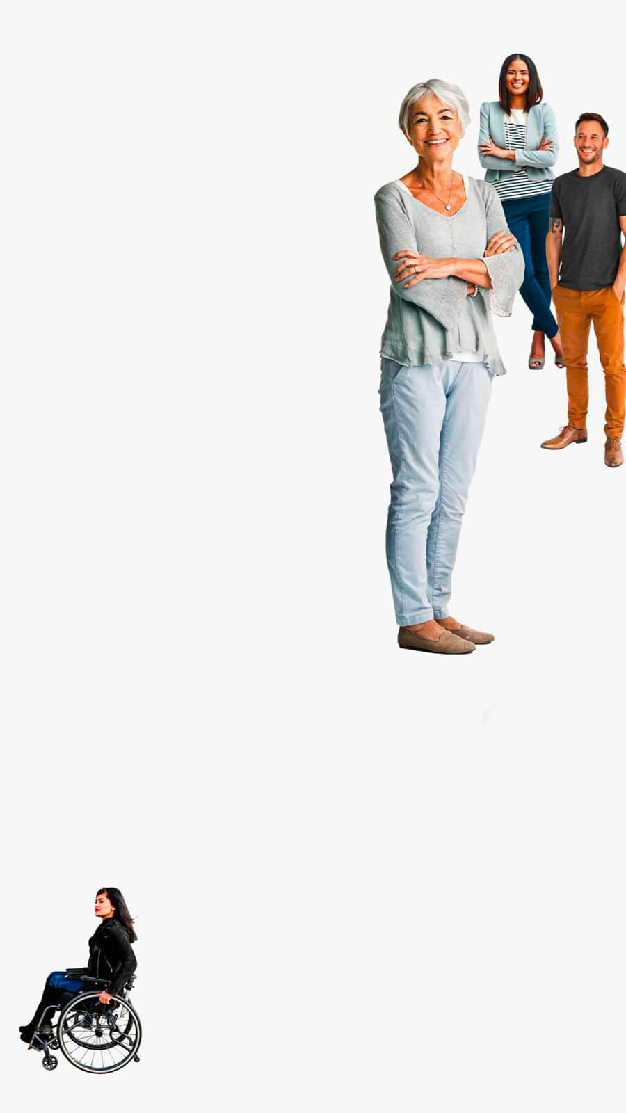 Several people posing