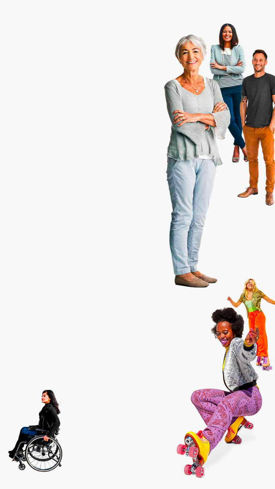 Several people posing