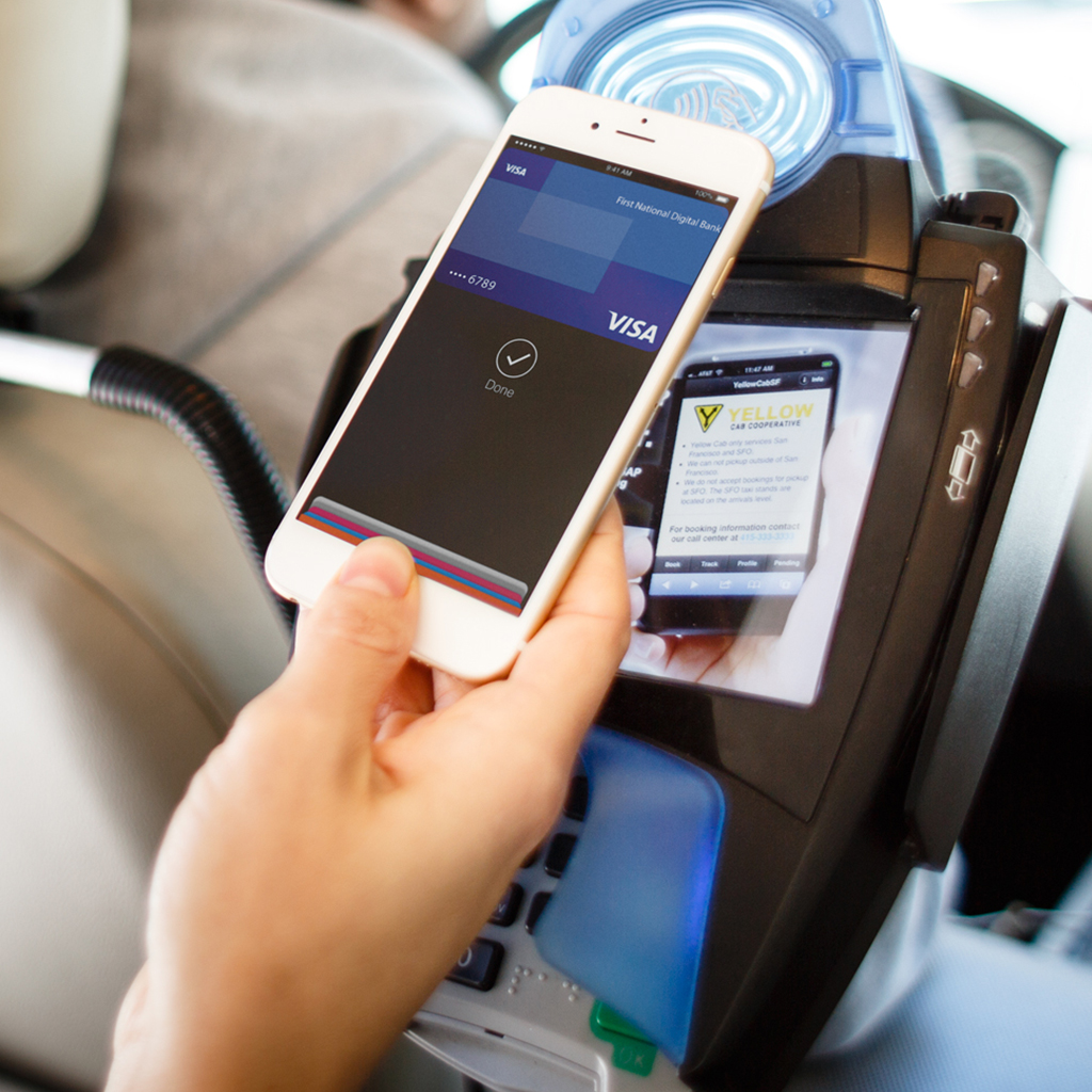 Utilisation d’ApplePay dans un taxi