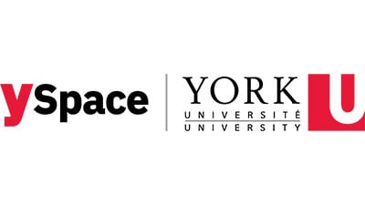 Image of YSpace logo and York University logo