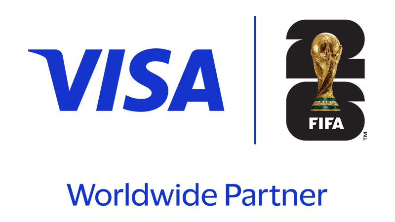 Visa and FIFA Worldwide Partner logos.
