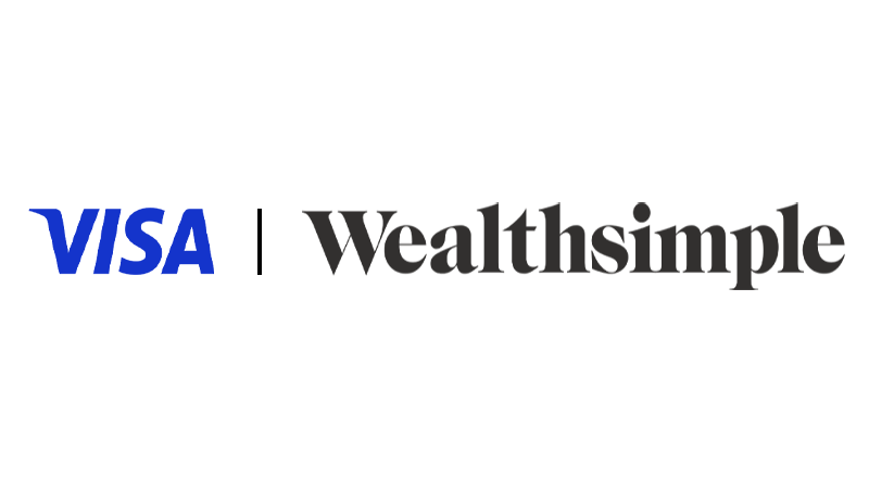 Visa and Wealthsimple logos.