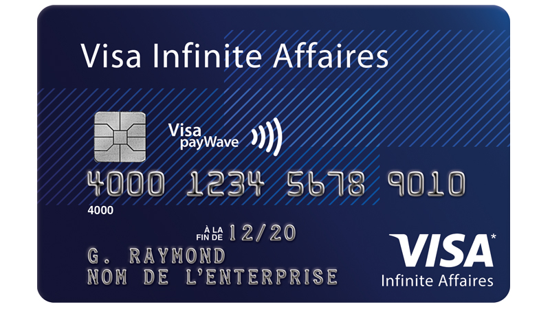 Carte Visa Infinite Société Générale Solutions pour petites entreprises | Visa