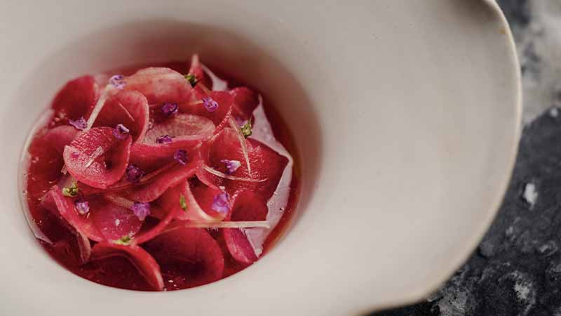 A dish from the Hiatus restaurant