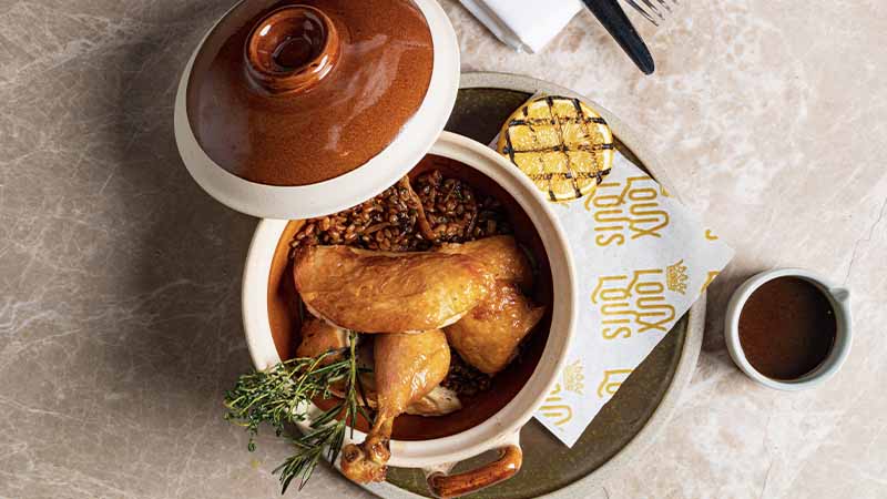 A dish from the Louix Louis restaurant