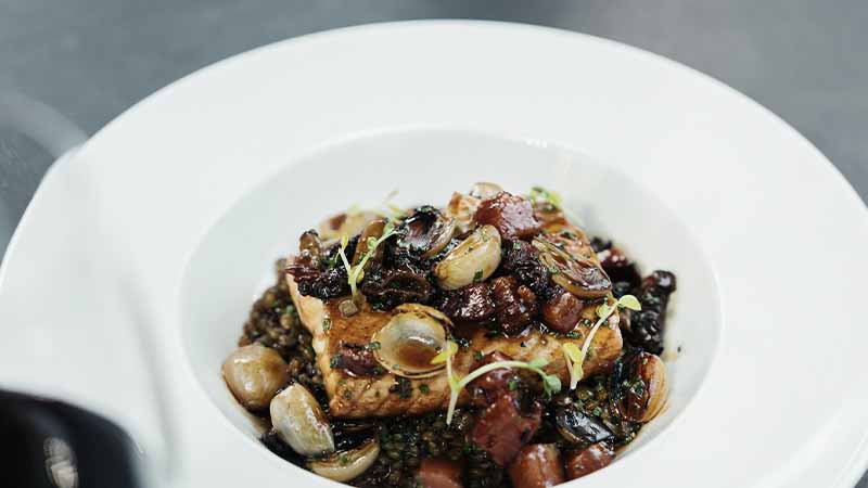 A dish from the Vancouver Club restaurant